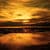 Magnificent sunrise over the beach
