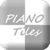 Tiles Black and White Piano