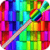 Rainbow Zipper Lock Screen
