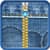 Top Jeans Zipper Lock Screen