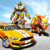 Futuristic Rhino Robot Car Transformation Game