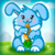Funny Rabbit Feeding