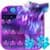Night Sky Spirit Wolf Keyboard