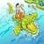 Monkey And Crocodile Kids Story