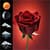 Clock Weather Red Rose