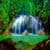 Beautiful forest waterfall Wallpaper HD