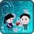 Cartoon Love  GoSMS Theme