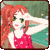 Anime Pretty Selfie Postcard