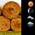 Golden Hay Bales Clock Widget
