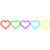 Colorful Heart Rings HD