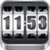 3D Rolling Clock widgets WHITE