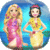 Dress up Rapunzel and Snow to summer