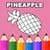  Fruits Doodle Coloring Book