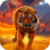 Amazing Tiger On Fire Live Wallpaper