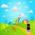 Little Girl under the Rainy Day Live Wallpaper