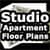 Studio Apartment Floor Plans