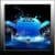 Blue Android Bot Clock Live Wallpaper