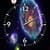 Galaxy Clock Wallpaper