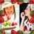 Cute Strawberry Photo Collage