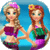 Dress up Elsa and Anna to summer