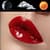 Glossy Lips Clock Weather