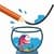 Draw Happy Glass Goldfish