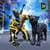 Superhero Panther Flying City Survival