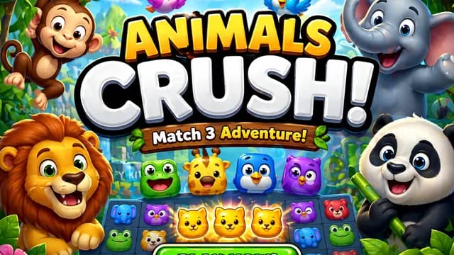 Animals Crash Match 3
